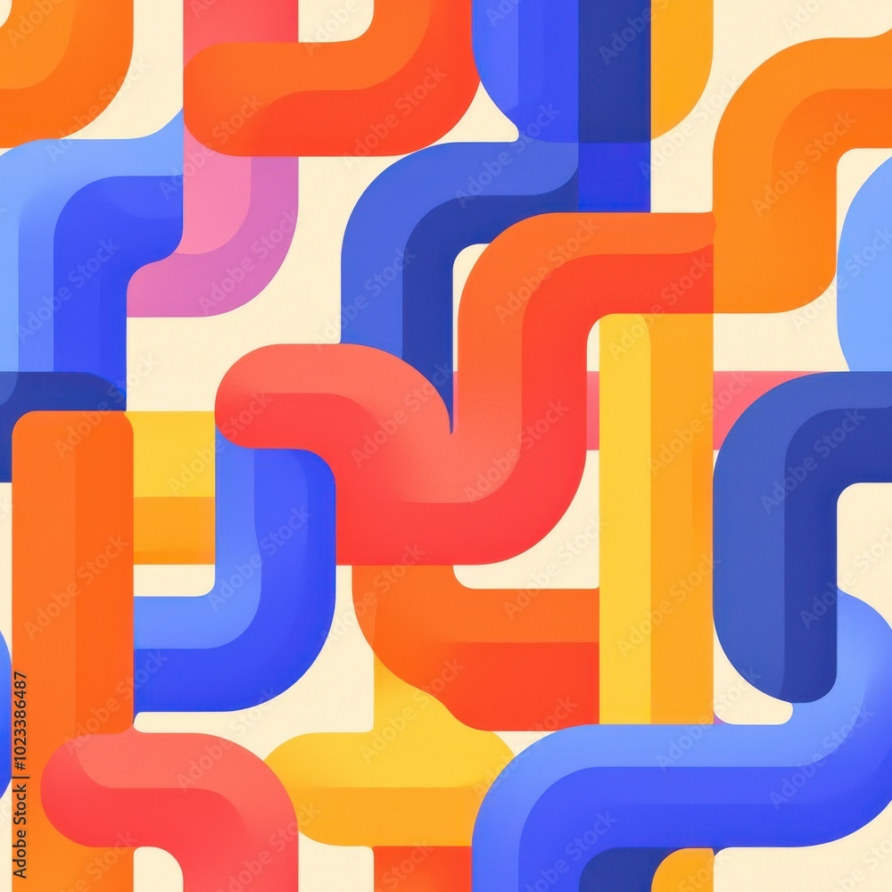 Poster abstract minimalist digital flow background design, seamless pattern