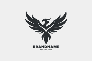 colorful bird phoenix logo for powerful and dynamic brand identity