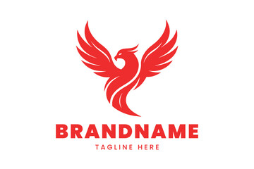 colorful bird phoenix logo for powerful and dynamic brand identity