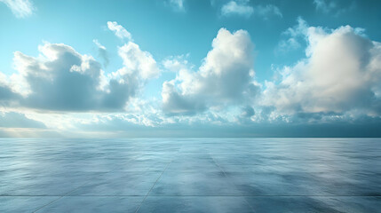 Obraz premium Blue Sky and Clouds Abstract Background