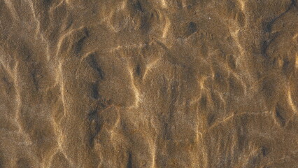 Sand Textured Topdown Golden Natural Abstract Pattern Outdoor Beach