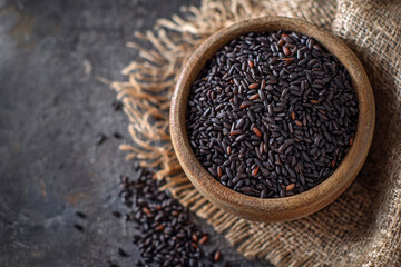 Black rice.