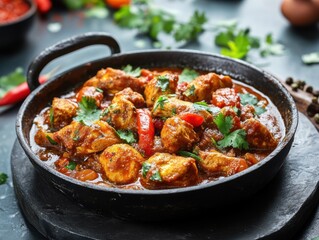 Fototapeta premium A cozy Indian food restaurant offering a range of spicy Indian dishes, 