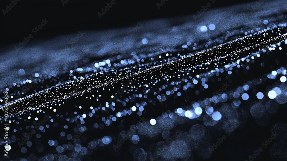 Poster A digital particle wave and light abstract background, a cyber or technology abstract background.