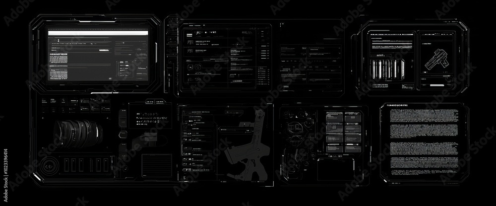 Sticker Various frames, leaders, arrows, pointers, information panels and frames for user interfaces for video games. Interface elements such as HUD, GUI, UI.