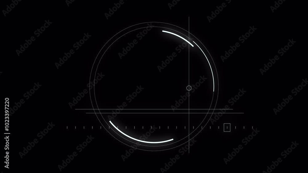 Poster png alpha.abstract circle and line hud technological futuristic elements.