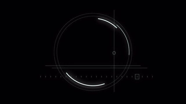 PNG Alpha.Abstract Circle and line HUD technological futuristic elements.