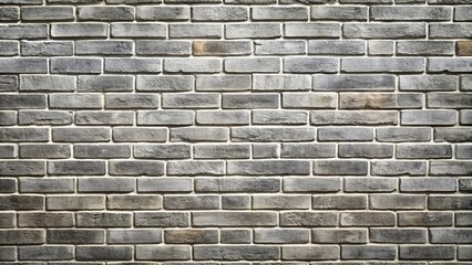 Obraz premium grey brick staggered rustic retro texture wall background reflected
