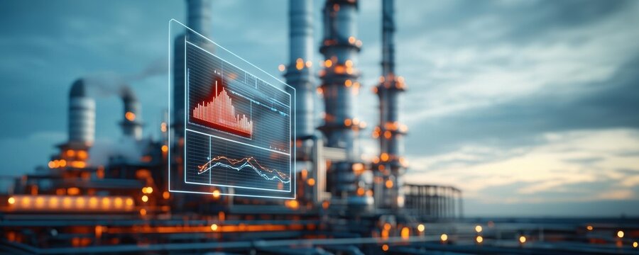 A futuristic Air Quality and Pollution Control Engineer analyzing emissions data with advanced digital tools - Powered by Adobe