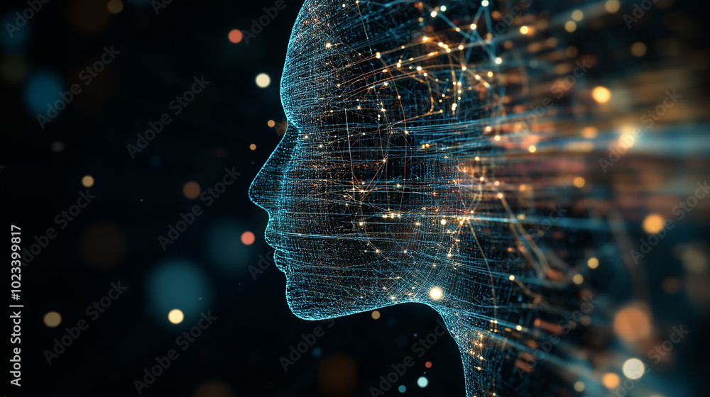 Aufkleber beautiful abstract background technological and futuristic background with the image of a transparen