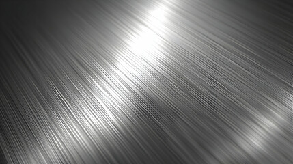 Abstract 3D Silver Brushed Metal Background