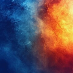 Fototapeta premium Captivating Gradient Texture: Deep Blues to Vibrant Oranges in Natural Light
