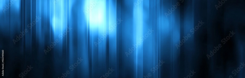 Poster Blue abstract pattern with black gradient pattern on floor wall with vertical diagonal background black dark clean modern background.