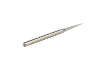 cutter for hand engraver and drill with diamond filings, isolated from background