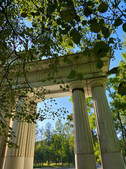 Old columns in the park