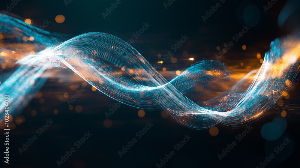 Aufkleber abstract technological background with lines of neural networks and data transmission lines. bright 