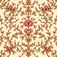 seamless pattern with flowers	