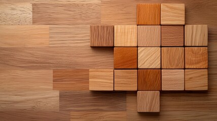 Design a striking business SEO wood block that incorporates a bold logo and essential branding elements