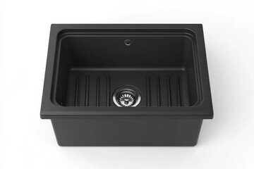 Dishwasher sink drain black installation.