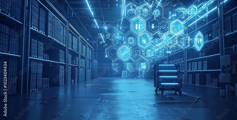 Poster a smart warehouse management system with innovative internet of things technology that identifies pa