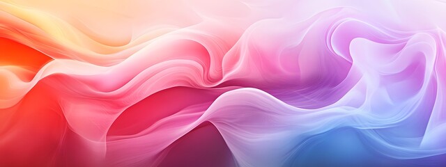 Fototapeta premium Abstract background with colorful waves and soft curves, creating an elegant and modern wallpaper design, orange, pink, purple