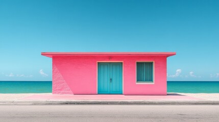 neo-pop minimalistic house in miami