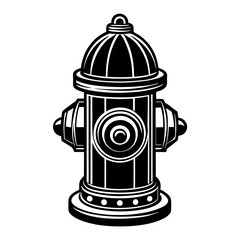 fire hydrant icons. Fire hydrant silhouette water hydrant symbol. Vector illustration