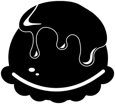 recommend clip art: sundae illustration summer silhouette ice logo food icon dessert outline sweet cream vanilla snack chocolate cold scoop frozen flavor shape with vector graphic background