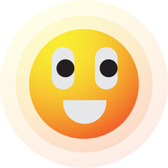 Smile Sun Emoji, Happy Sun Emotion Emoticon Icon Illustration
