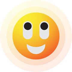 Smile Sun Emoji, Happy Sun Emotion Emoticon Icon Illustration