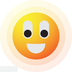 Smile Sun Emoji, Happy Sun Emotion Emoticon Icon Illustration