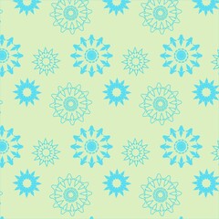 seamless vector pattern of flowers in various colors and shapes multi color floral seamless repeat pattern