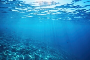 Under blue water backgrounds underwater swimming.