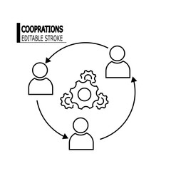 Management Icon. Teamwork management icon. Business team.  Teamwork illustration, flat style vector. part 1