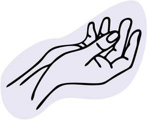 Fototapeta premium hand in the form of a person