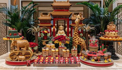 Vibrant and engaging kids  party setup featuring themed decorations for unforgettable fun