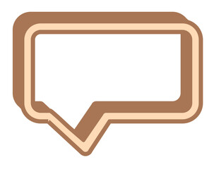 chat message speech bubble outline color