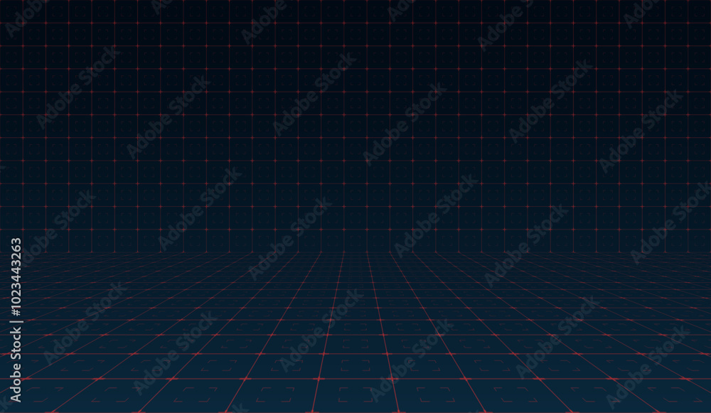 Poster virtual technology futuristic user interface hud grid sleek design. spaceship fui gui backdrop featu