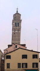 The Campanile Bell Tower of Santo Stefano in Venice