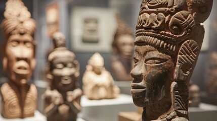 Clay sculptures throughout different cultures and time periods in history Emphasis is placed on innovation in technique and artistic interpretation.