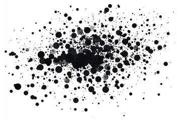 Floating black sparkles background white contemporary.