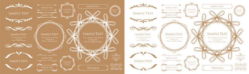 クリスマスのフレームデザイン