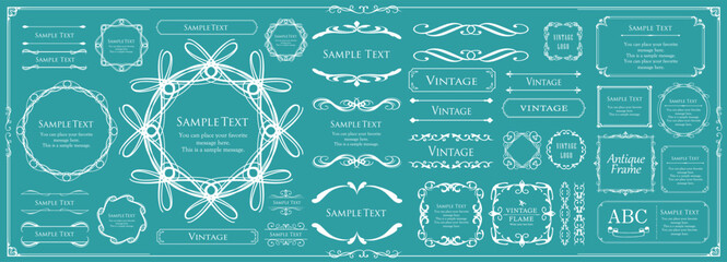 クリスマスのフレームデザイン