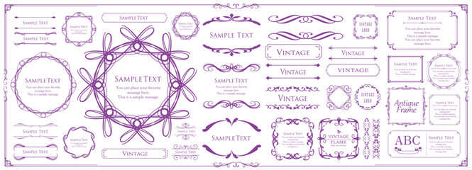 クリスマスのフレームデザイン