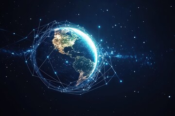 Obraz premium Global Business Distribution and Delivery Concept