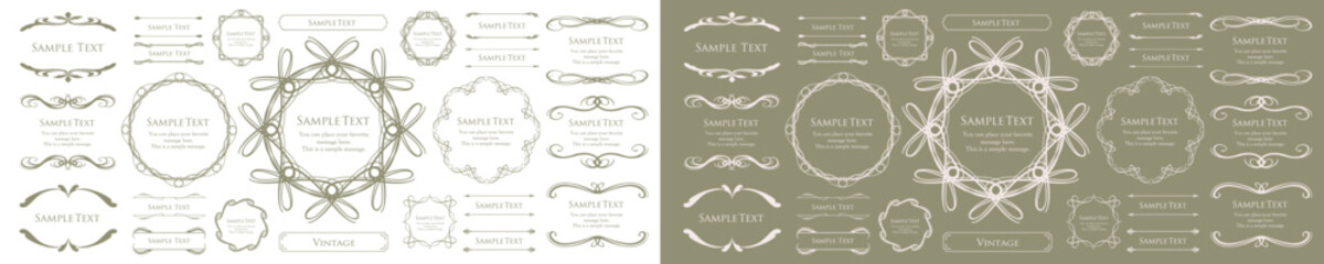 クリスマスのフレームデザイン