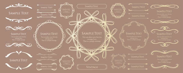 クリスマスのフレームデザイン