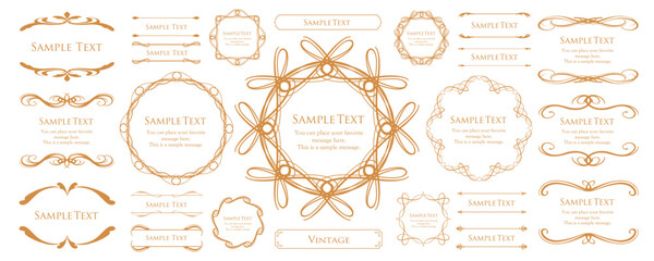 クリスマスのフレームデザイン