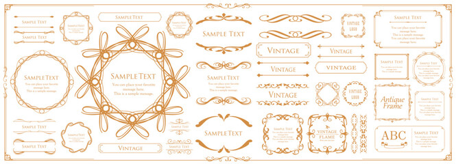 クリスマスのフレームデザイン