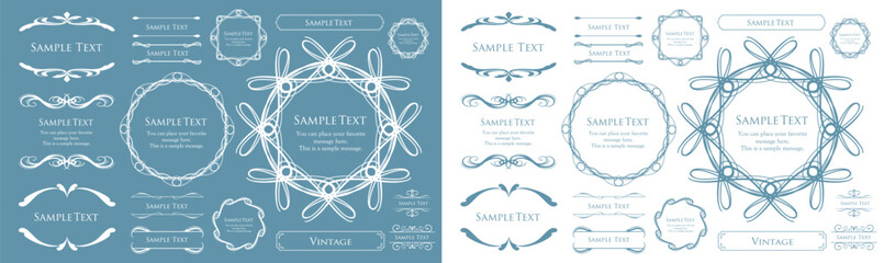 クリスマスのフレームデザイン